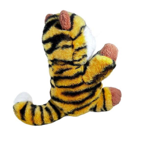 Vintage 1982 GUND Stripped Tiger Plush Animal 6" Stuffed Animal Toy Whiskers - Picture 5 of 9